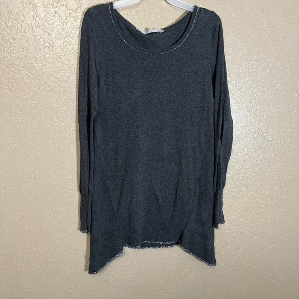 Athleta gray sparkle tunic sweater small